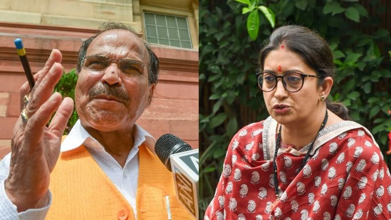 Now, Adhir Chowdhury demands apology from Smriti Irani for not using prefix before President's name