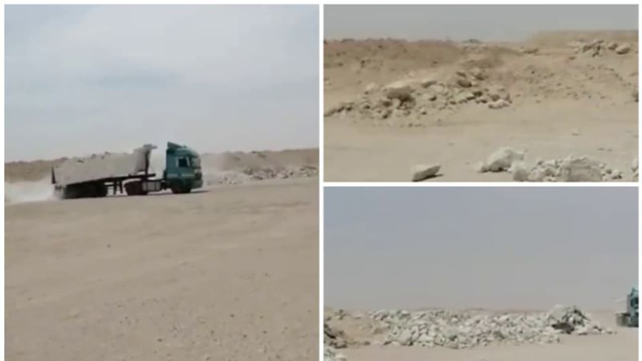 കോണ്ക്രീറ്റ് അവശിഷ്ടങ്ങള് തള്ളുന്ന വീഡിയോ ക്ലിപ്പ് വൈറലായതിന് പിന്നാലെ ഉത്തരവാദികളെ നാടുകടത്താന് നിര്ദേശം കോണ്ക്രീറ്റ് അവശിഷ്ടങ്ങള് തള്ളുന്ന വീഡിയോ ക്ലിപ്പ് വൈറലായതിന് പിന്നാലെ ഉത്തരവാദികളെ നാടുകടത്താന് നിര്ദേശം