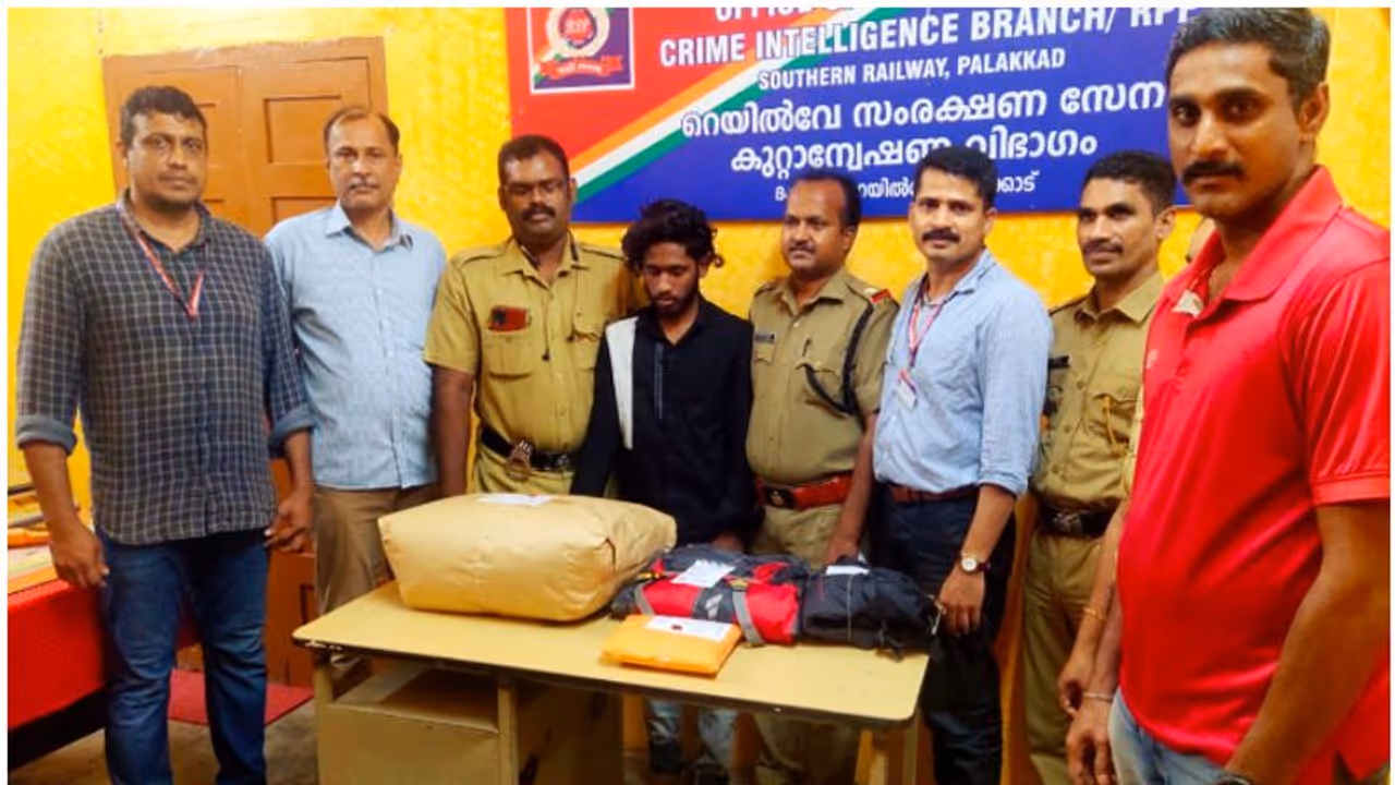 സിലിച്ചർ എക്സ്പ്രസില്‍ മിന്നല്‍ റെയ്ഡ്; ഇറങ്ങിയോടി യുവാവ്, ഓടിച്ചിട്ട് പിടിച്ച് ആര്‍പിഎഫും എക്സൈസും