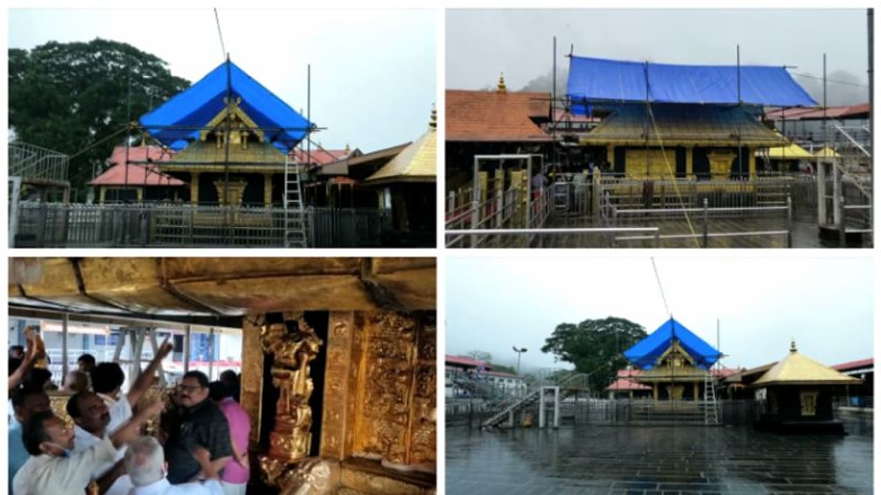 ശബരിമല ശ്രീകോവിലിലെ ചോർച്ച:അഗ്നികോണിൽ ചോർച്ചയുള്ള ഭാഗം കണ്ടെത്തി,സ്വർണ്ണ പാളികളുടെ ആണികൾ മുഴുവൻ മാറ്റും