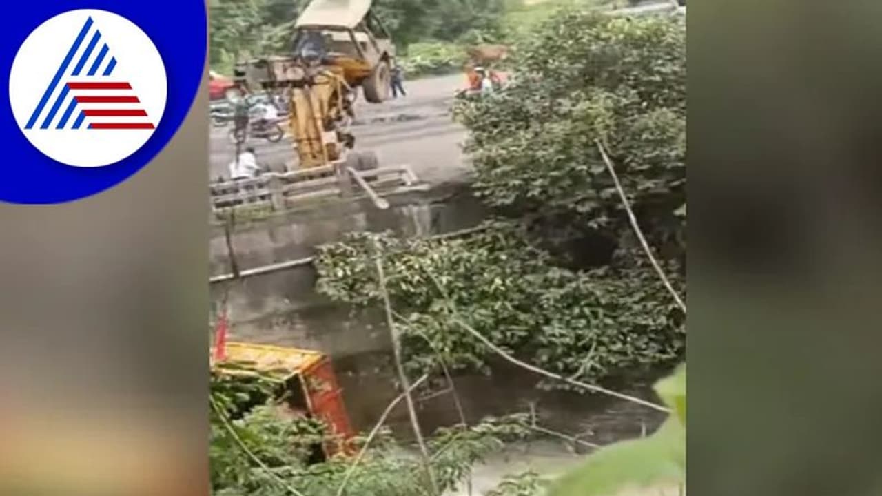 ನೀರಿಗೆ ಬಿದ್ದ ಟ್ರಕ್‌ ಎಳೆಯಲು ಹೋದ ಕ್ರೇನ್ ಕೂಡ ನೀರು ಪಾಲು: ಭಯಾನಕ ವಿಡಿಯೋ ವೈರಲ್