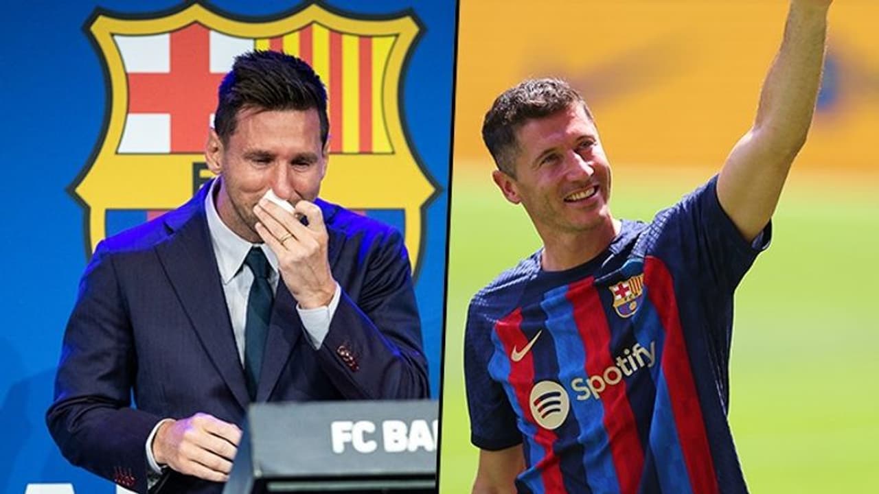Mixed emotions grip Barcelona fans as Lewandowski presented exactly 1 year after Messi's departure Mixed emotions grip Barcelona fans as Lewandowski presented exactly 1 year after Messi's departure