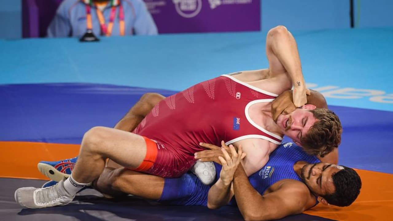 CWG 2022: Wrestling bouts come to a halt after loudspeaker crashes down from ceiling