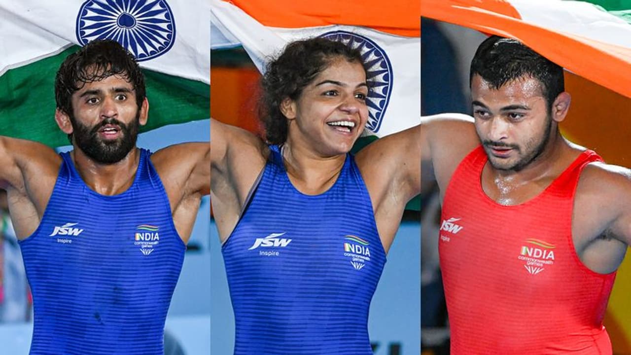 CWG 2022: Bajrang, Sakshi, Deepak hand India more gold; Anshu takes silver; Divya, Grewal have bronze CWG 2022: Bajrang, Sakshi, Deepak hand India more gold; Anshu takes silver; Divya, Grewal have bronze