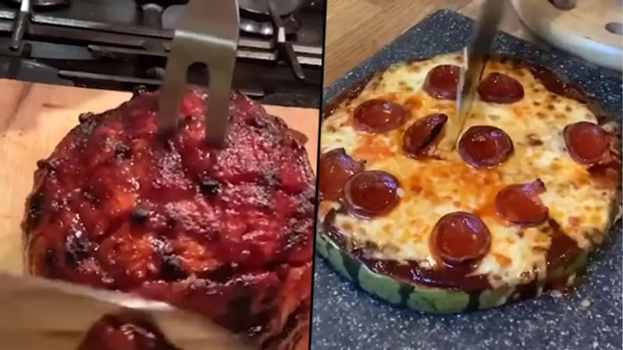Bizarre ‘Watermelon Pizza’ leave netizens baffled