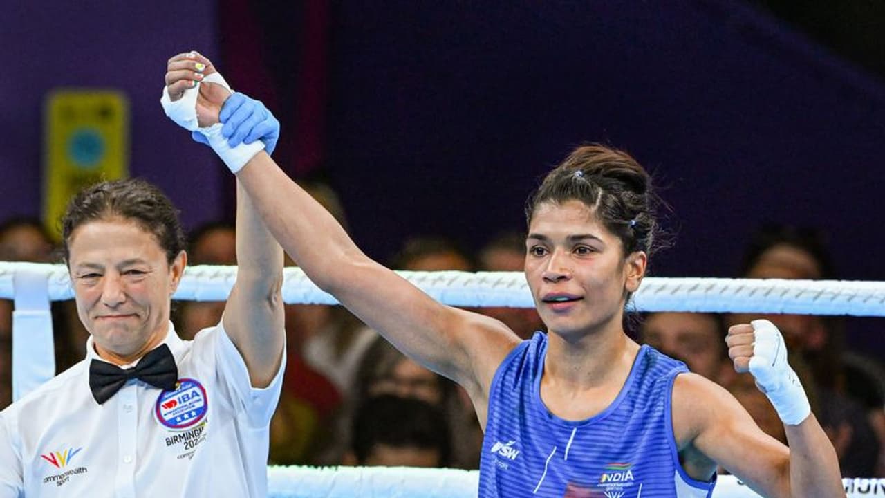 Nikhat Zareen: কমনওয়েলথ গেমসে আরও এক সোনা ভারতের, বক্সিং এ পদক আনলেন নিখাত জারিন Nikhat Zareen: কমনওয়েলথ গেমসে আরও এক সোনা ভারতের, বক্সিং এ পদক আনলেন নিখাত জারিন