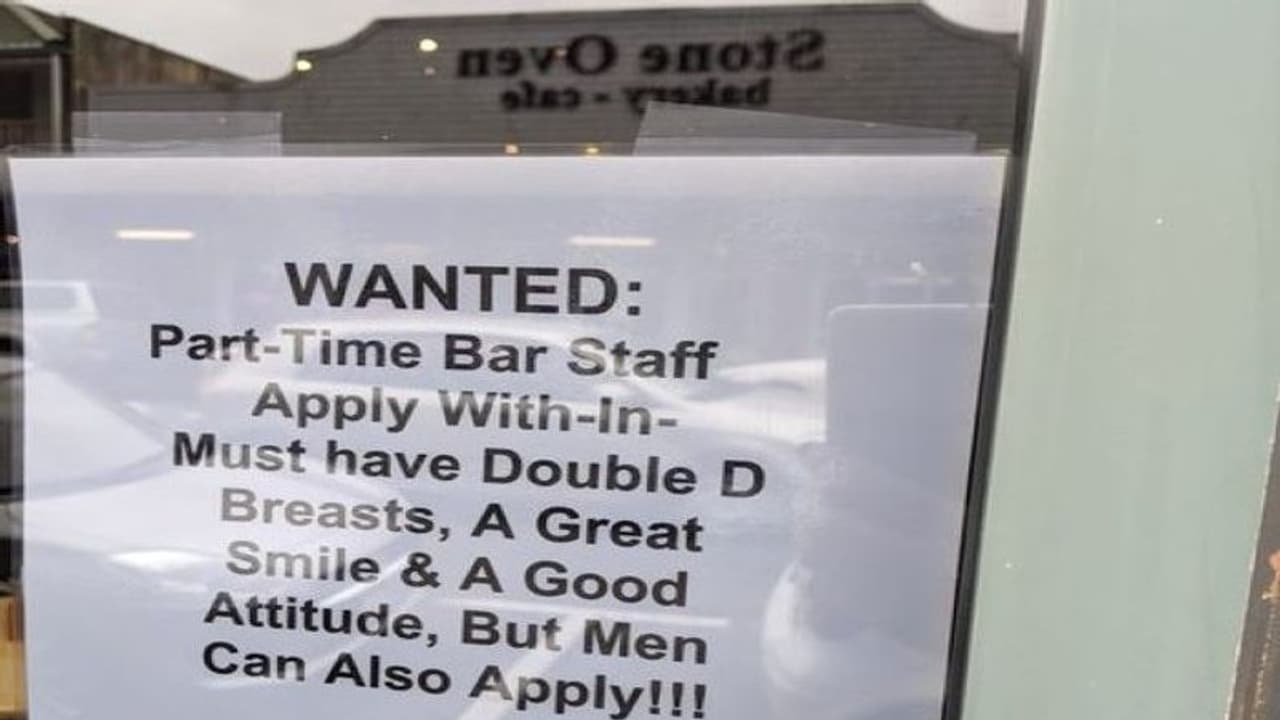 इस बार एंड कैफे को चाहिए डबल डी ब्रेस्ट साइज वाली पार्ट टाइम महिलाएं, जानिए सोशल मीडिया पर क्या है रिएक्शन इस बार एंड कैफे को चाहिए डबल डी ब्रेस्ट साइज वाली पार्ट टाइम महिलाएं, जानिए सोशल मीडिया पर क्या है रिएक्शन