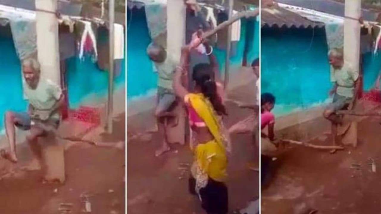 വൃദ്ധനെ വൈദ്യുതി പോസ്റ്റിൽ കെട്ടിയിട്ട് ബന്ധുക്കൾ ചേര്‍ന്ന് അടിച്ചുകൊന്നു