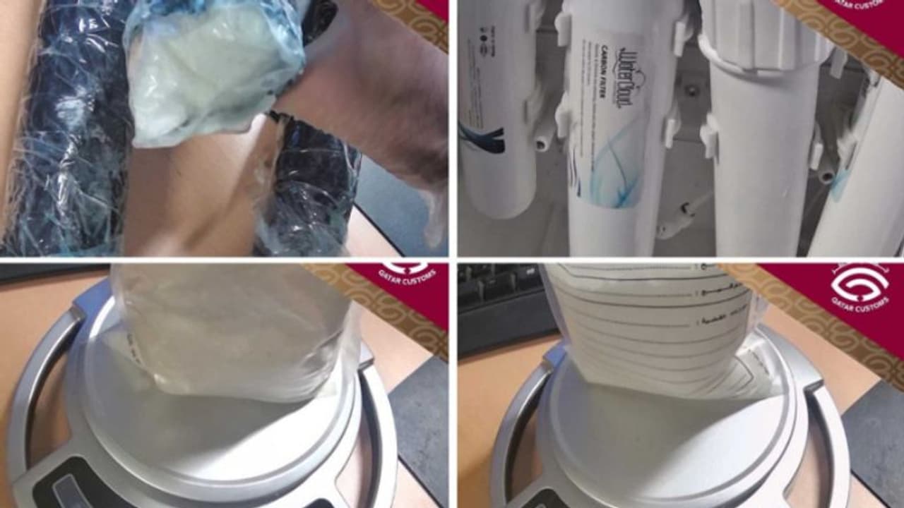 വാട്ടര്‍ ഫില്‍ട്ടറുകള്‍ക്കുള്ളിലും മയക്കുമരുന്ന്; കള്ളക്കടത്ത് ശ്രമം കസ്റ്റംസ് പരിശോധനയില്‍ വിഫലമായി 