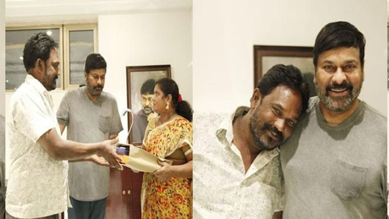 వీరాభిమాని చివరికోరిక తీర్చిన మెగాస్టార్ చిరంజీవి, గుండెలకు హత్తుకుని.... వీరాభిమాని చివరికోరిక తీర్చిన మెగాస్టార్ చిరంజీవి, గుండెలకు హత్తుకుని....