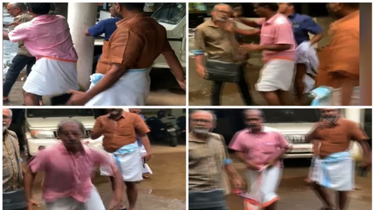 ഗ്രാമസഭാ മിനുട്സ് ആവശ്യപ്പെട്ട എഎപി പ്രവര്ത്തകനെ തല്ലിച്ചതച്ച് സിപിഎം പഞ്ചായത്ത് പ്രസിഡന്റ്, വീഡിയോ ഗ്രാമസഭാ മിനുട്സ് ആവശ്യപ്പെട്ട എഎപി പ്രവര്ത്തകനെ തല്ലിച്ചതച്ച് സിപിഎം പഞ്ചായത്ത് പ്രസിഡന്റ്, വീഡിയോ