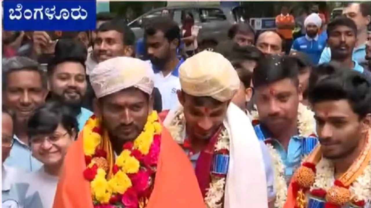 ಬೆಂಗಳೂರಲ್ಲಿ Commomwealth Games ಪದಕ ವಿಜೇತ ಅಥ್ಲೀಟ್ಗಳಿಗೆ ಸನ್ಮಾನ! ಬೆಂಗಳೂರಲ್ಲಿ Commomwealth Games ಪದಕ ವಿಜೇತ ಅಥ್ಲೀಟ್ಗಳಿಗೆ ಸನ್ಮಾನ!