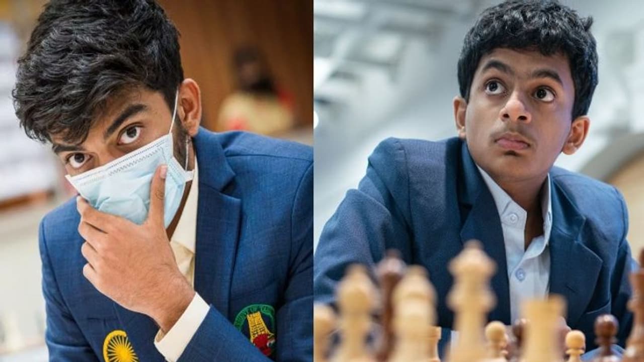 செஸ் ஒலிம்பியாட்: குகேஷ், நிஹால் சரினுக்கு தங்கம்! வெள்ளி,வெண்கல பதக்கங்களை குவித்த இந்திய வீரர், வீராங்கனைகள் செஸ் ஒலிம்பியாட்: குகேஷ், நிஹால் சரினுக்கு தங்கம்! வெள்ளி,வெண்கல பதக்கங்களை குவித்த இந்திய வீரர், வீராங்கனைகள்