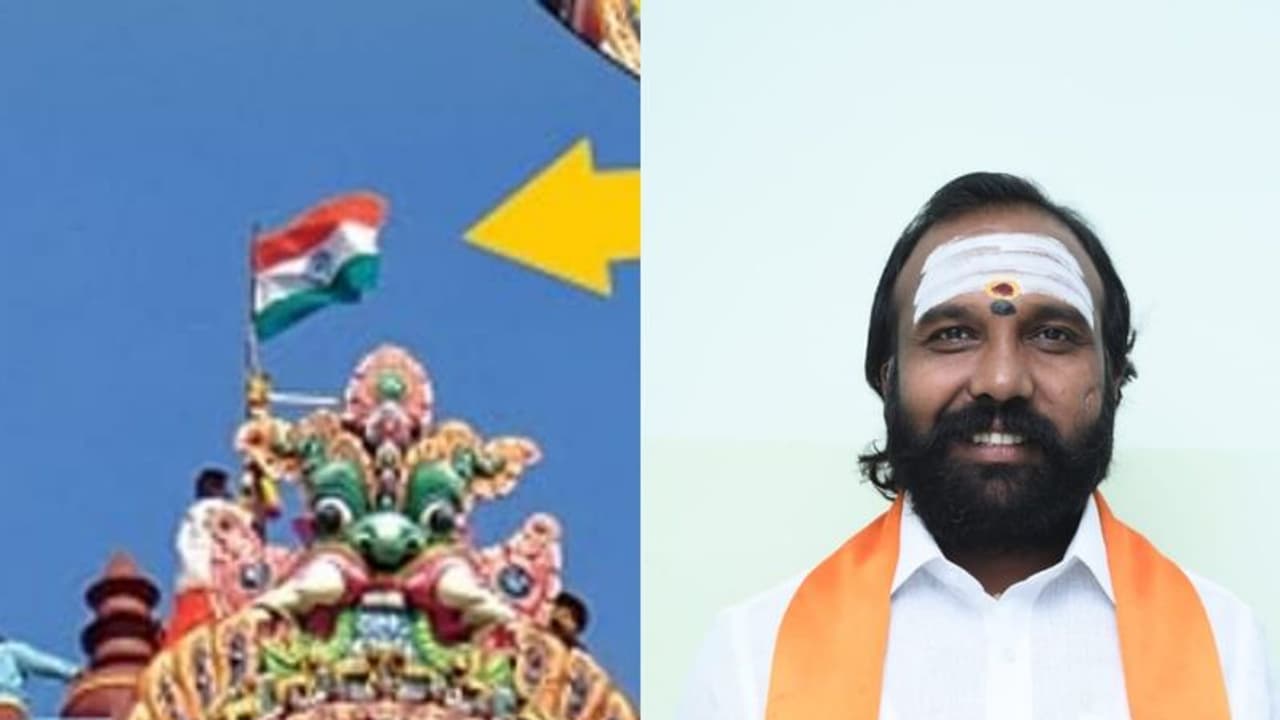 இந்து கோவில் கோபுரங்களில் தேசிய கொடி.. அமைச்சர் சேகர் பாபுவுக்கு மாஸ் கோரிக்கை வைத்த இந்து தமிழர் கட்சி. 