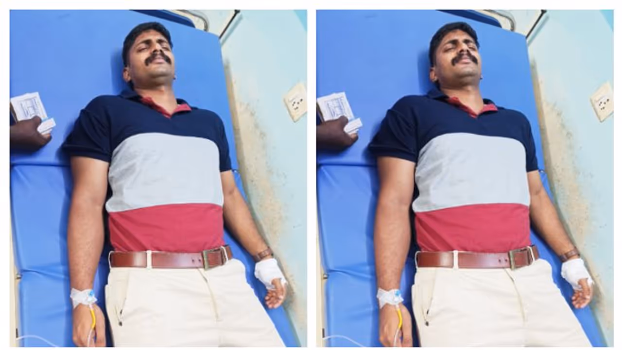 ഡ്യൂട്ടി കഴിഞ്ഞ് മടങ്ങവേ ദേശീയപാതയിലെ കുഴിയിൽ വീണ് എസ് ഐക്ക് പരിക്ക്