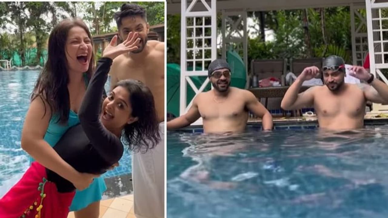 কেউ বিকিনি তো কেউ শর্টস, সুইমিংপুলে জলকেলিতে মত্ত 'গাঁটছড়া' টিম, ভিডিও সুপার ভাইরাল কেউ বিকিনি তো কেউ শর্টস, সুইমিংপুলে জলকেলিতে মত্ত 'গাঁটছড়া' টিম, ভিডিও সুপার ভাইরাল