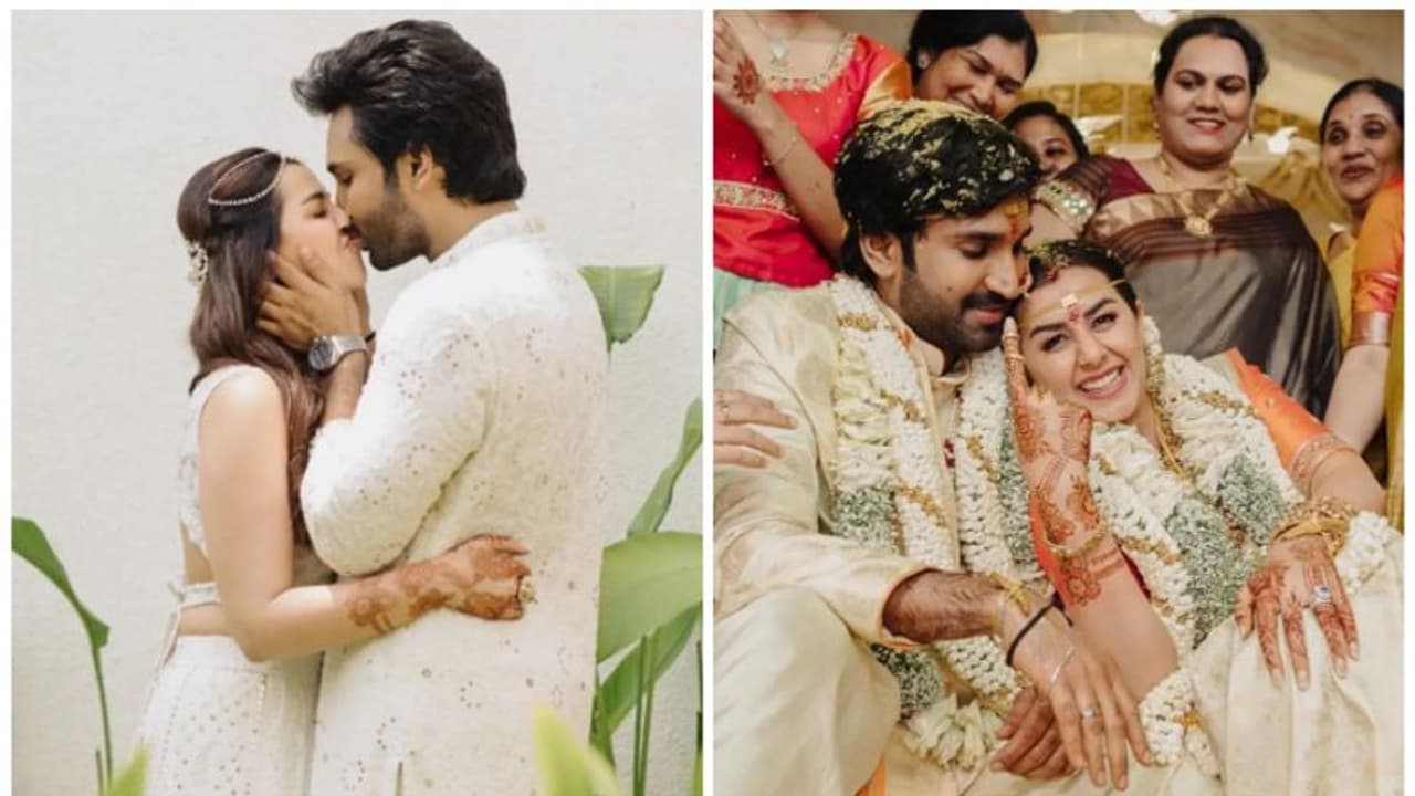 ஃபுல் ரொமான்ஸ்... லிப் லாக் காட்சியோடு திருமண வீடியோவை முதல் முறையாக வெளியிட்ட ஆதி நிக்கி கல்ராணி ஜோடி!