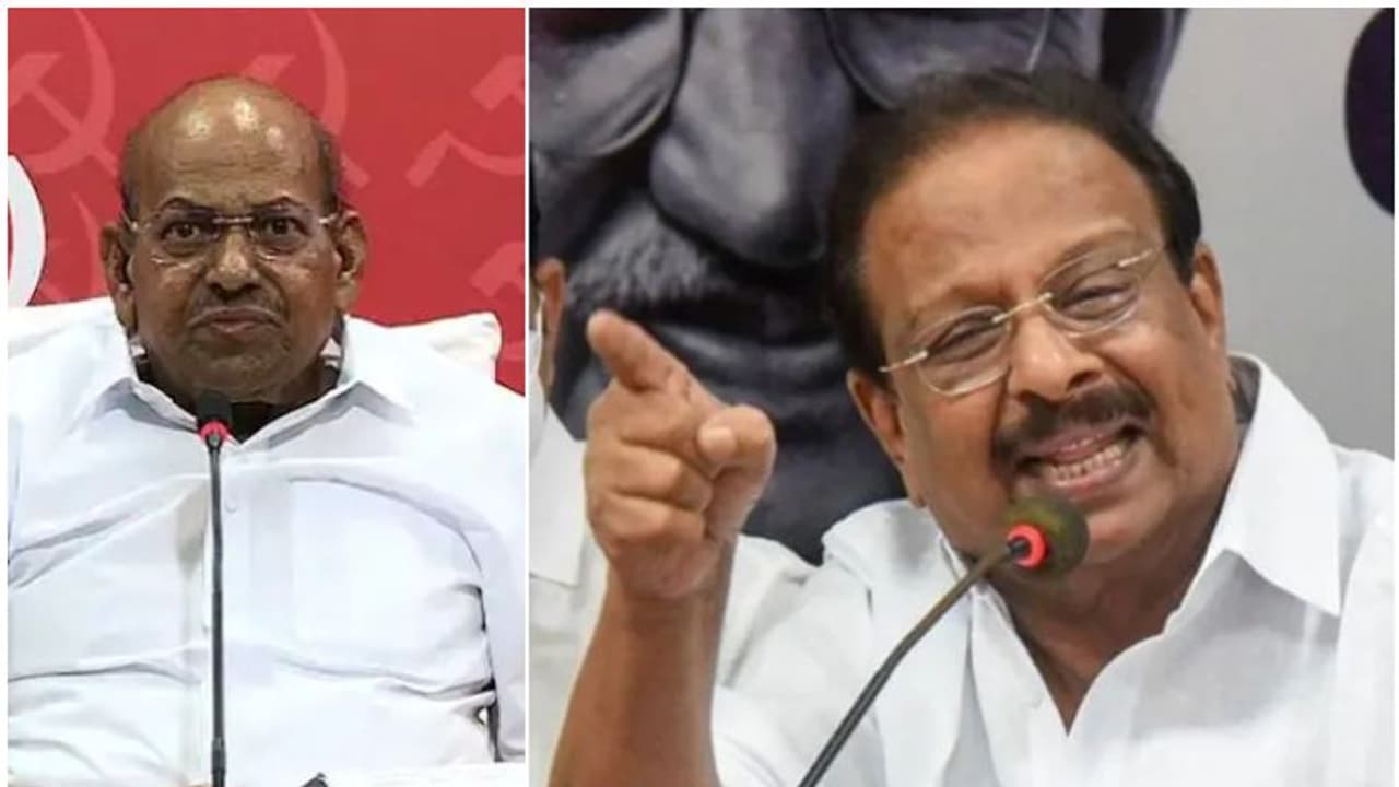 'പിണറായിയെക്കുറിച്ച് പറഞ്ഞത് മികച്ച രാഷ്ട്രീയതമാശ, ഇ പിയെക്കാൾ വലിയ കോമാളിയായി മാറരുത്'; കോടിയേരിയോട് സുധാകരൻ 'പിണറായിയെക്കുറിച്ച് പറഞ്ഞത് മികച്ച രാഷ്ട്രീയതമാശ, ഇ പിയെക്കാൾ വലിയ കോമാളിയായി മാറരുത്'; കോടിയേരിയോട് സുധാകരൻ