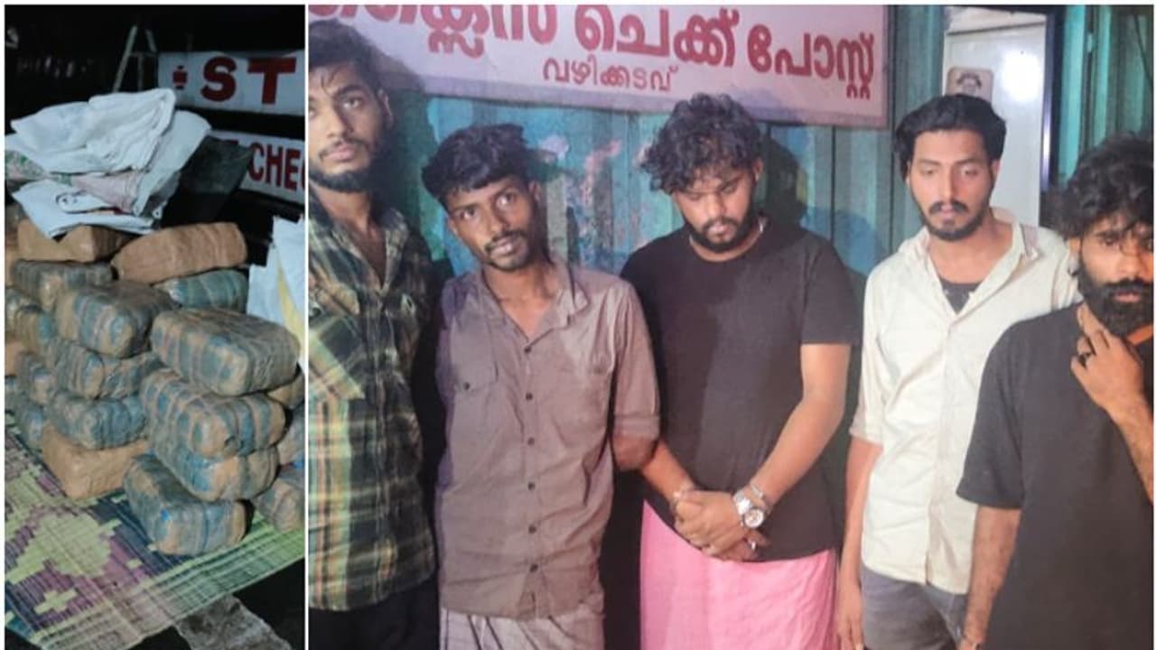 കാറില് 132 കിലോ കഞ്ചാവ്, ഒളിപ്പിച്ചത് 6 കെട്ടുകളാക്കി; വഴിക്കടവില് അഞ്ചംഗ സംഘത്തെ എക്സൈസ് പൊക്കി കാറില് 132 കിലോ കഞ്ചാവ്, ഒളിപ്പിച്ചത് 6 കെട്ടുകളാക്കി; വഴിക്കടവില് അഞ്ചംഗ സംഘത്തെ എക്സൈസ് പൊക്കി