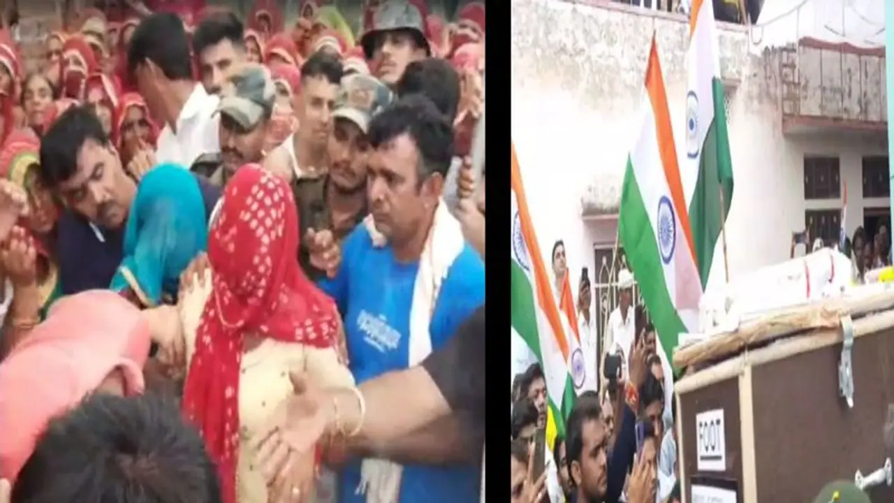 9 साल के बेटे ने दी शहीद को मुखाग्नि: मां अंतिम यात्रा में भी करती रही दुलार, पति को देख बेहोश हुए पत्नी