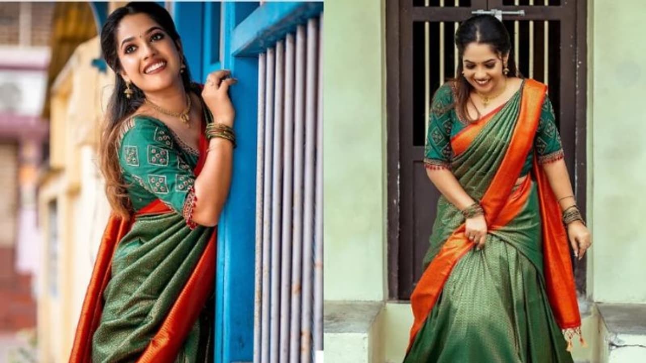 ദാവണിയിൽ തിളങ്ങി അമൃത; ഫോട്ടോഷൂട്ട് ചിത്രങ്ങള്‍ ഏറ്റെടുത്ത് ആരാധകര്‍