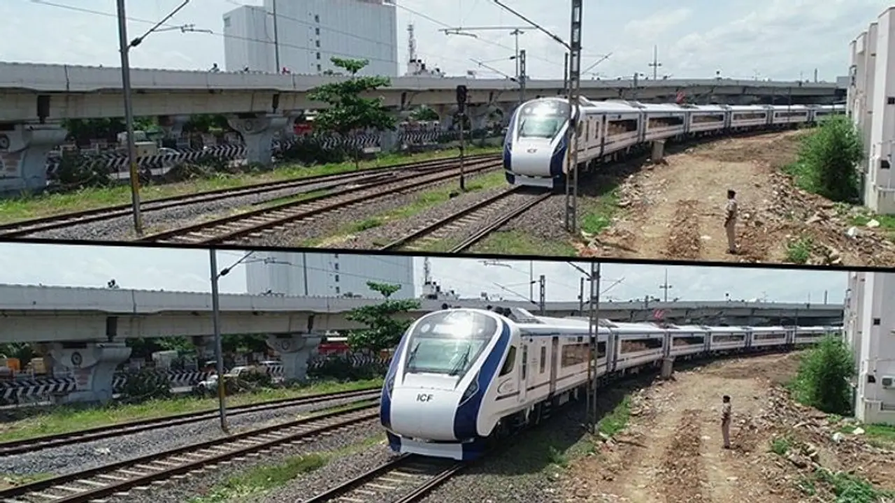 वंदे भारत एक्सप्रेस और Train 18 ने देश की सबसे तेज स्पीड वाली शताब्दी एक्सप्रेस का रिकार्ड तोड़ा, देखिए वीडियो वंदे भारत एक्सप्रेस और Train 18 ने देश की सबसे तेज स्पीड वाली शताब्दी एक्सप्रेस का रिकार्ड तोड़ा, देखिए वीडियो