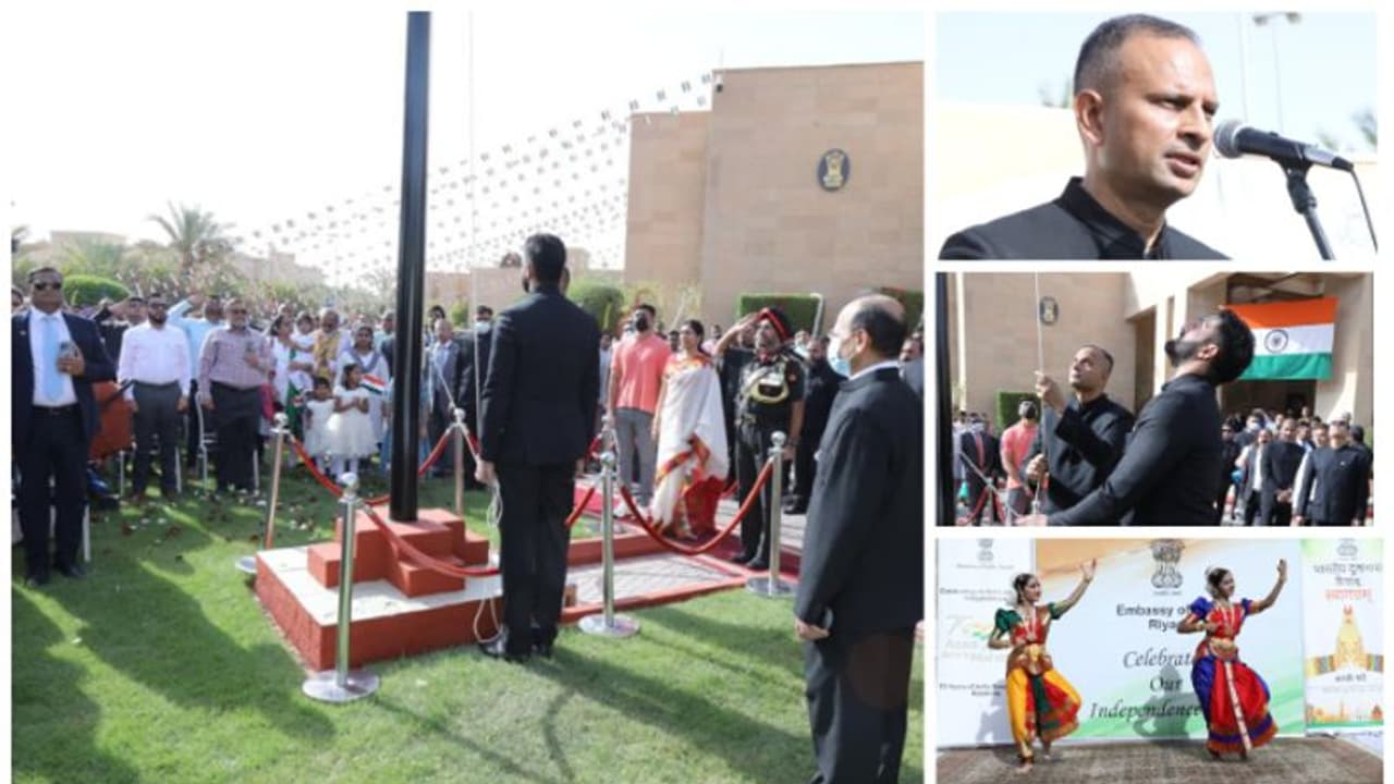 സൗദി അറേബ്യയിലെ ഇന്ത്യന്‍ എംബസിയില്‍ വിപുലമായ സ്വാതന്ത്ര്യദിനാഘോഷം