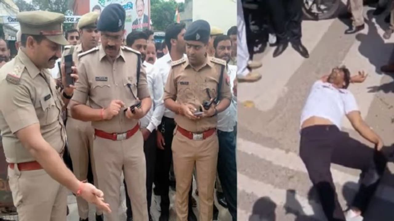 हत्या के मामले में पेशी पर आए आरोपी पर हापुड़ जिला अदालत के बाहर फायरिंग, पुलिसकर्मी भी जख्मी