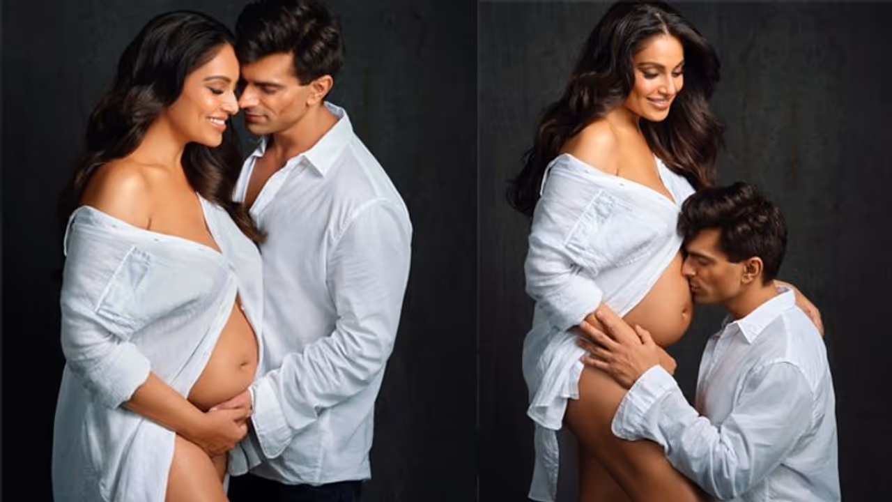 First glimpse out: Bipasha Basu, Karan Singh Grover arrive home with daughter Devi