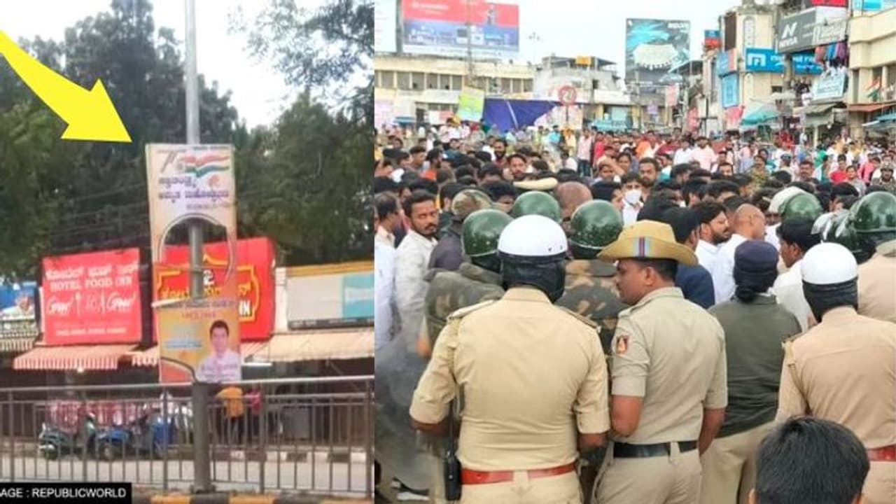 மீண்டுமொரு சாவர்க்கர் போஸ்டர் கிழிப்பு.. கர்நாடகாவில் தொடரும் பதற்றம் !