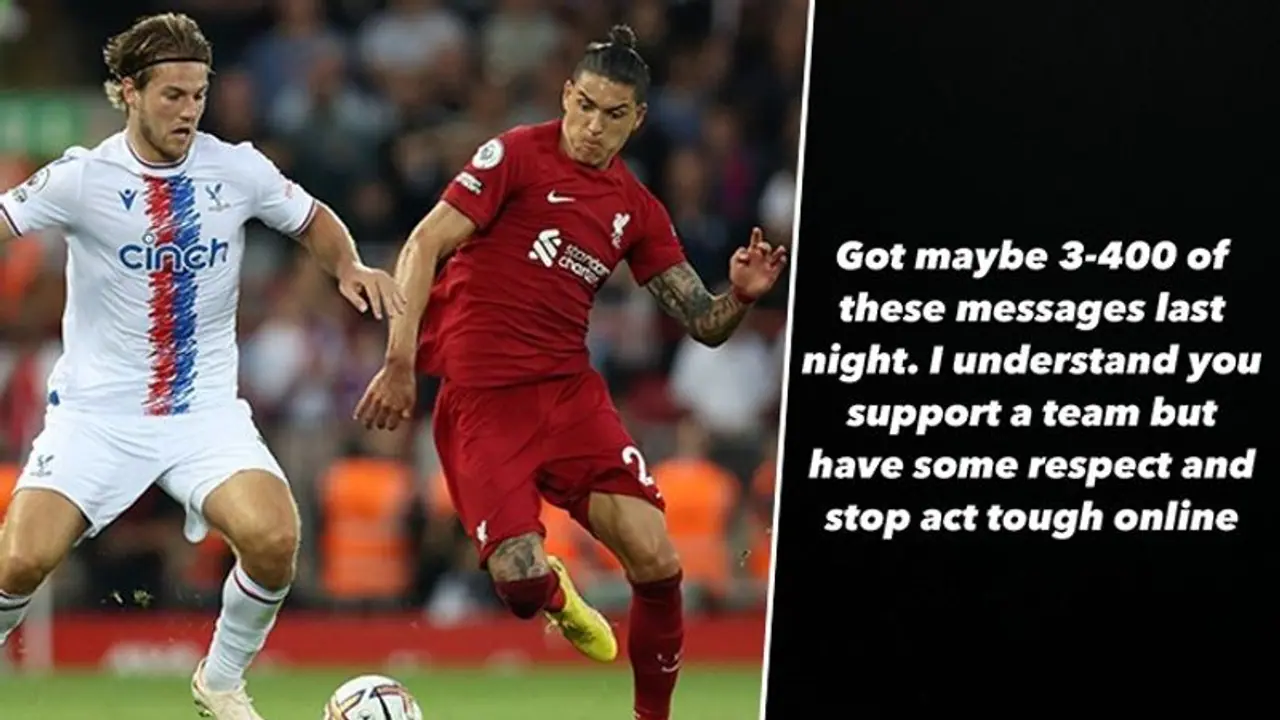 Crystal Palace's Andersen reveals '300 400' death threats after role in Liverpool star Nunez's red card Crystal Palace's Andersen reveals '300 400' death threats after role in Liverpool star Nunez's red card