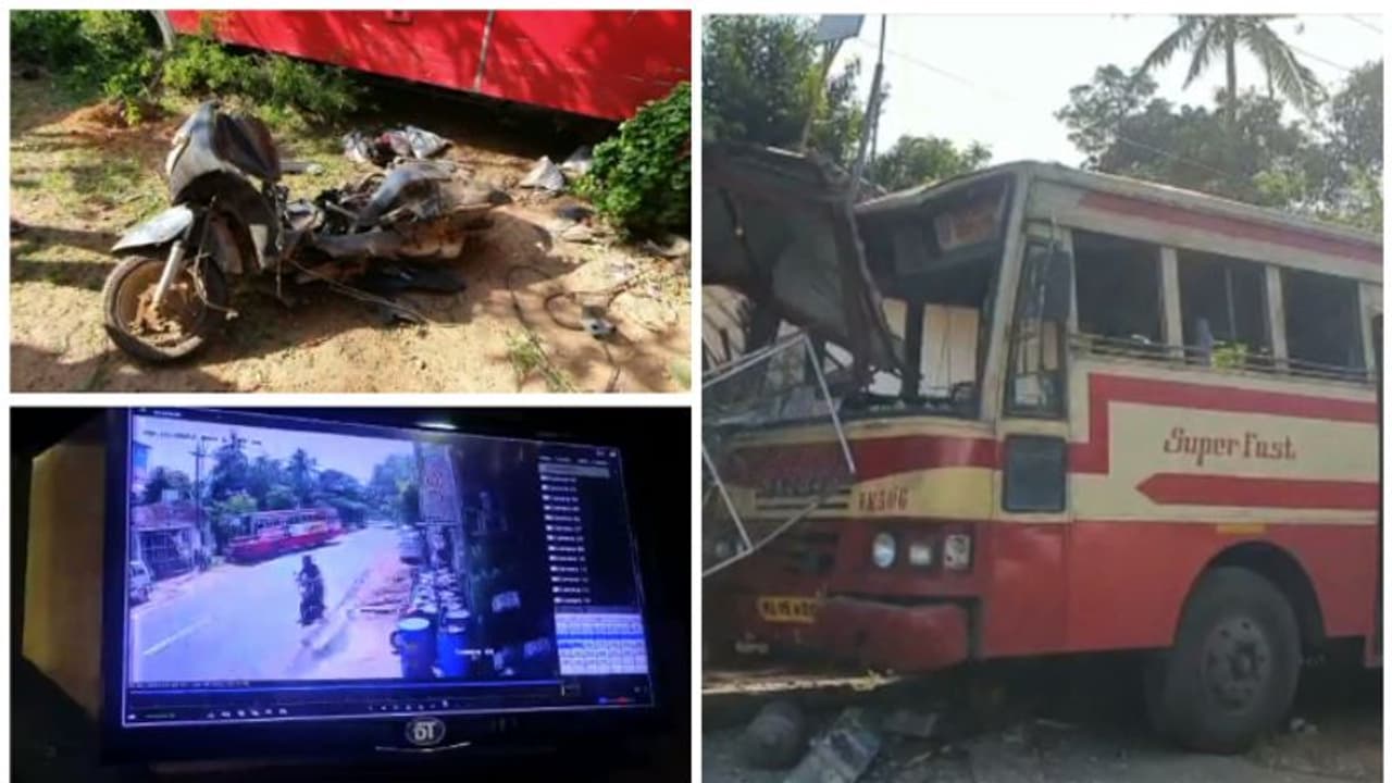 തലസ്ഥാനത്ത് കെഎസ്ആർടിസി ബസും ബൈക്കും കൂട്ടിയിടിച്ചു, ബെക്ക് യാത്രികന് പരിക്ക് തലസ്ഥാനത്ത് കെഎസ്ആർടിസി ബസും ബൈക്കും കൂട്ടിയിടിച്ചു, ബെക്ക് യാത്രികന് പരിക്ക്