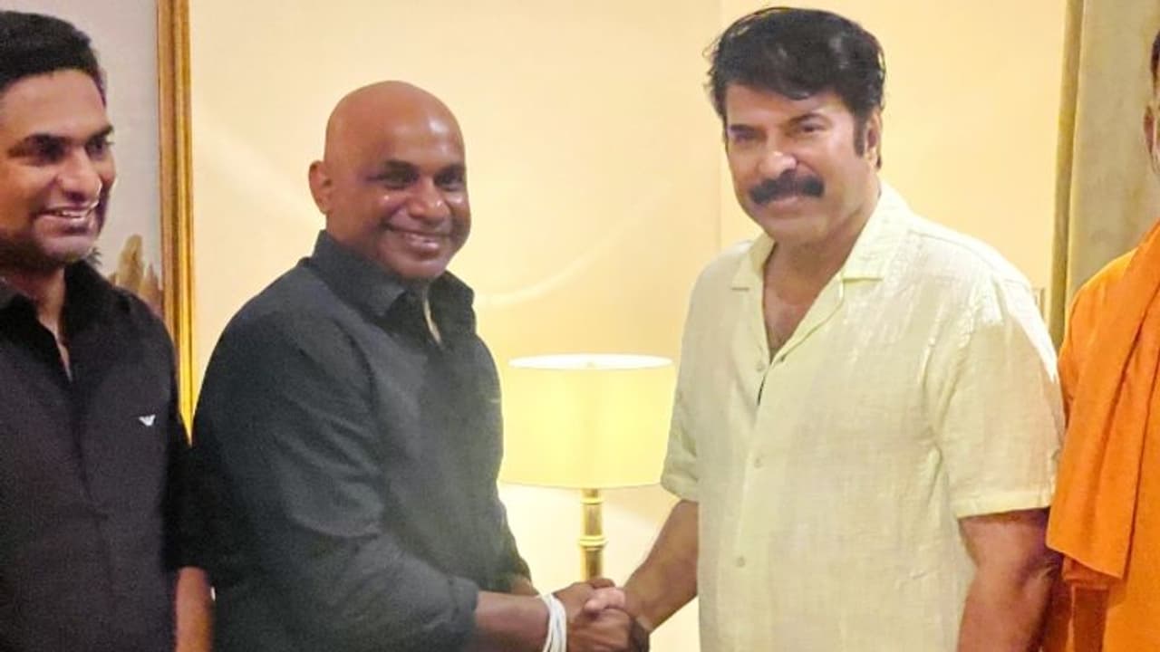 'സര്‍, നിങ്ങളൊരു യഥാര്‍ഥ സൂപ്പര്‍സ്റ്റാര്‍ ആണ്'; ശ്രീലങ്കയില്‍ മമ്മൂട്ടിയുടെ ആതിഥേയനായി സനത് ജയസൂര്യ