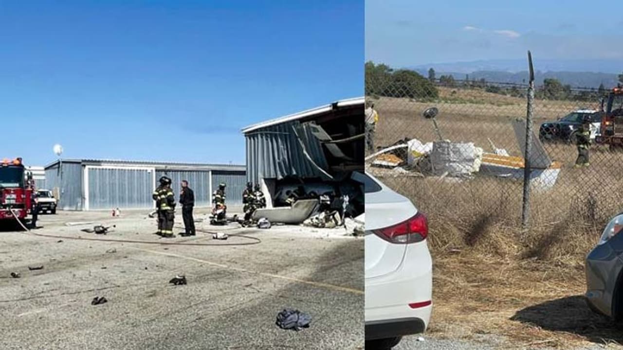Shocking Landing:अमेरिका के कैलिफोर्निया में लैंडिंग के बीच हवा में ही 2 छोटे विमान आपस में टकरा Shocking Landing:अमेरिका के कैलिफोर्निया में लैंडिंग के बीच हवा में ही 2 छोटे विमान आपस में टकरा