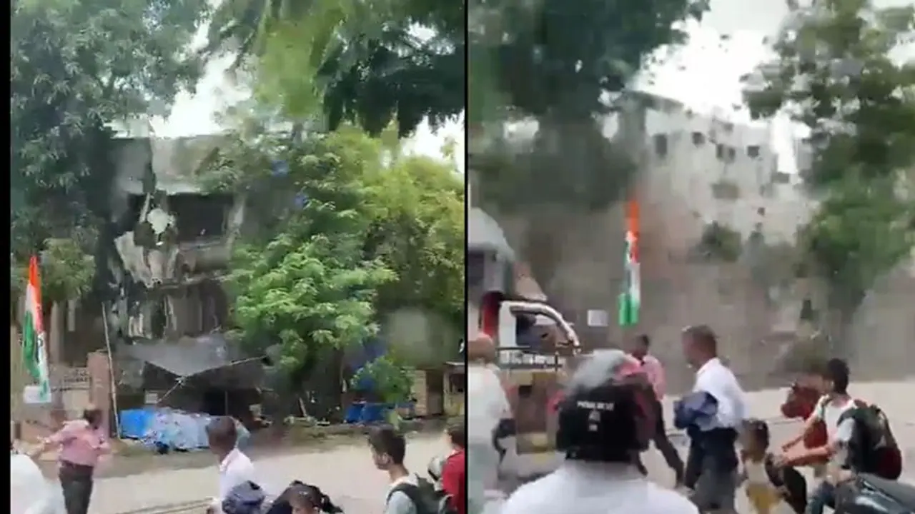 मुंबई में बड़ा हादसा: 4 मंजिला इमारत भरभराकर गिरी, वीडियो में देखिए भयानक मंजर