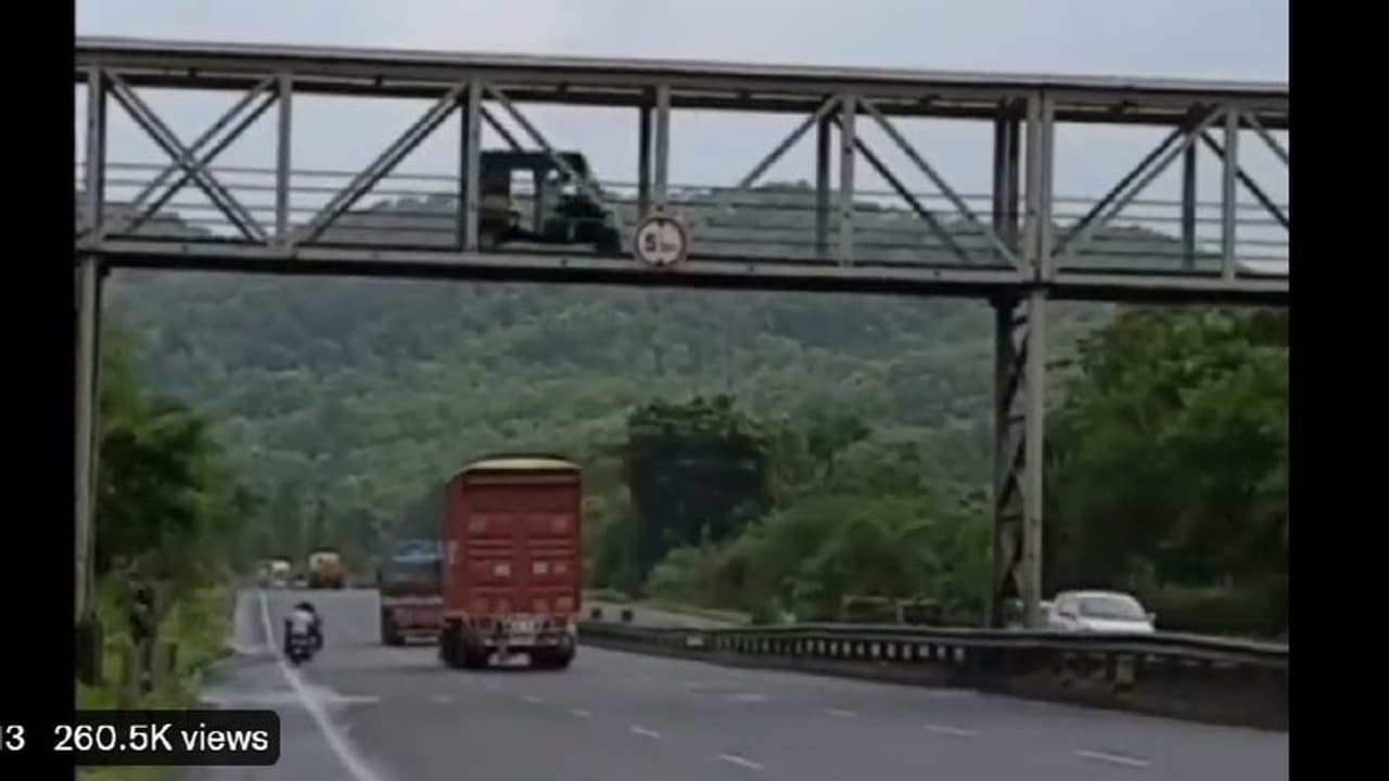 ಪಾದಾಚಾರಿ ಮೇಲ್ಸೇತುವೆ ಮೇಲೆಯೂ ರಿಕ್ಷಾ ಓಡಾಟ: ವಿಡಿಯೋ ವೈರಲ್