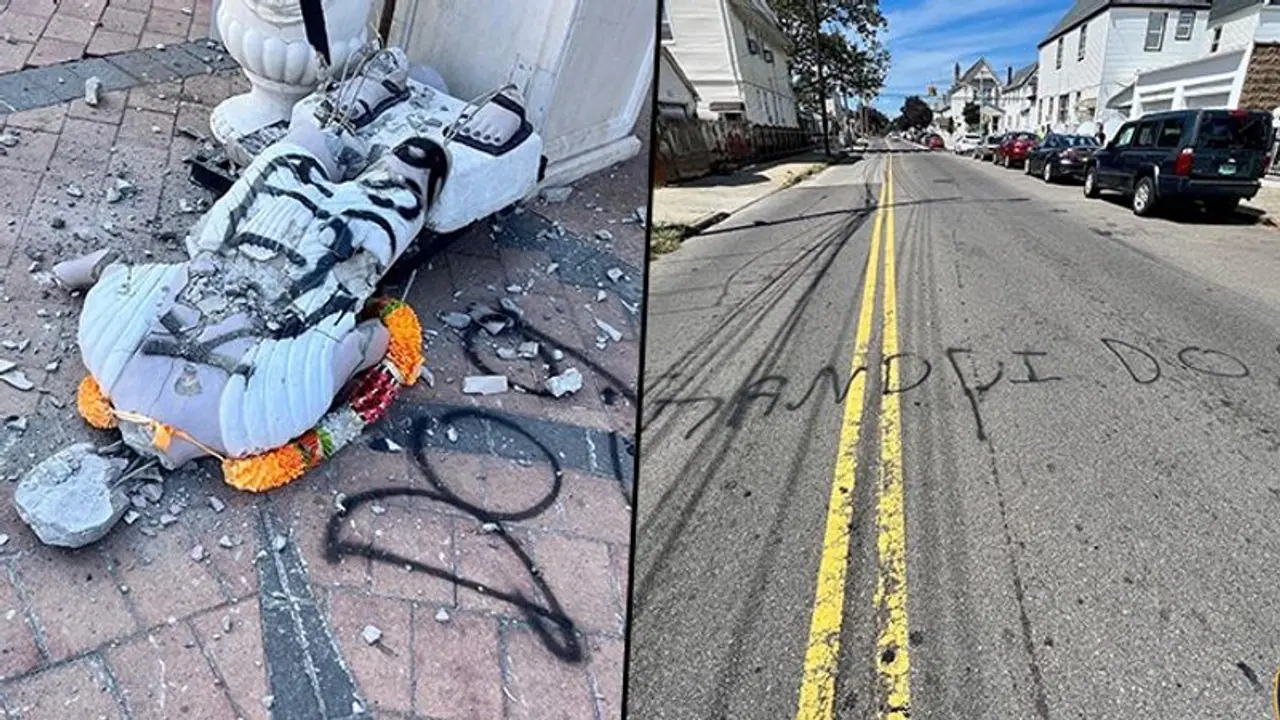 Mahatma Gandhi statue outside New York's Tulsi Mandir vandalised for 2nd time in two weeks