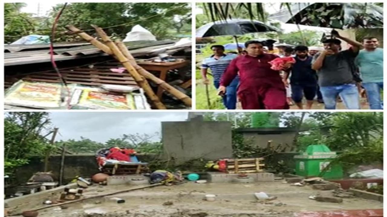 টর্নেডোর দাপটে বিধস্ত সন্দেশখালি, ৩০ সেকেন্ডেই লণ্ডভণ্ড গোটা এলাকা টর্নেডোর দাপটে বিধস্ত সন্দেশখালি, ৩০ সেকেন্ডেই লণ্ডভণ্ড গোটা এলাকা