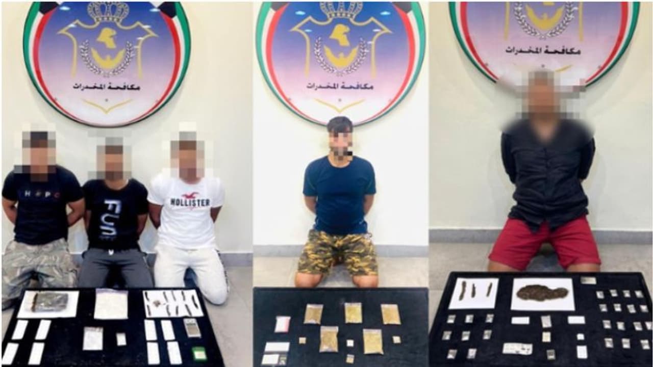 വിവിധ ലഹരിമരുന്നുകളുമായി അഞ്ചുപേര്‍ കുവൈത്തില്‍ അറസ്റ്റില്‍