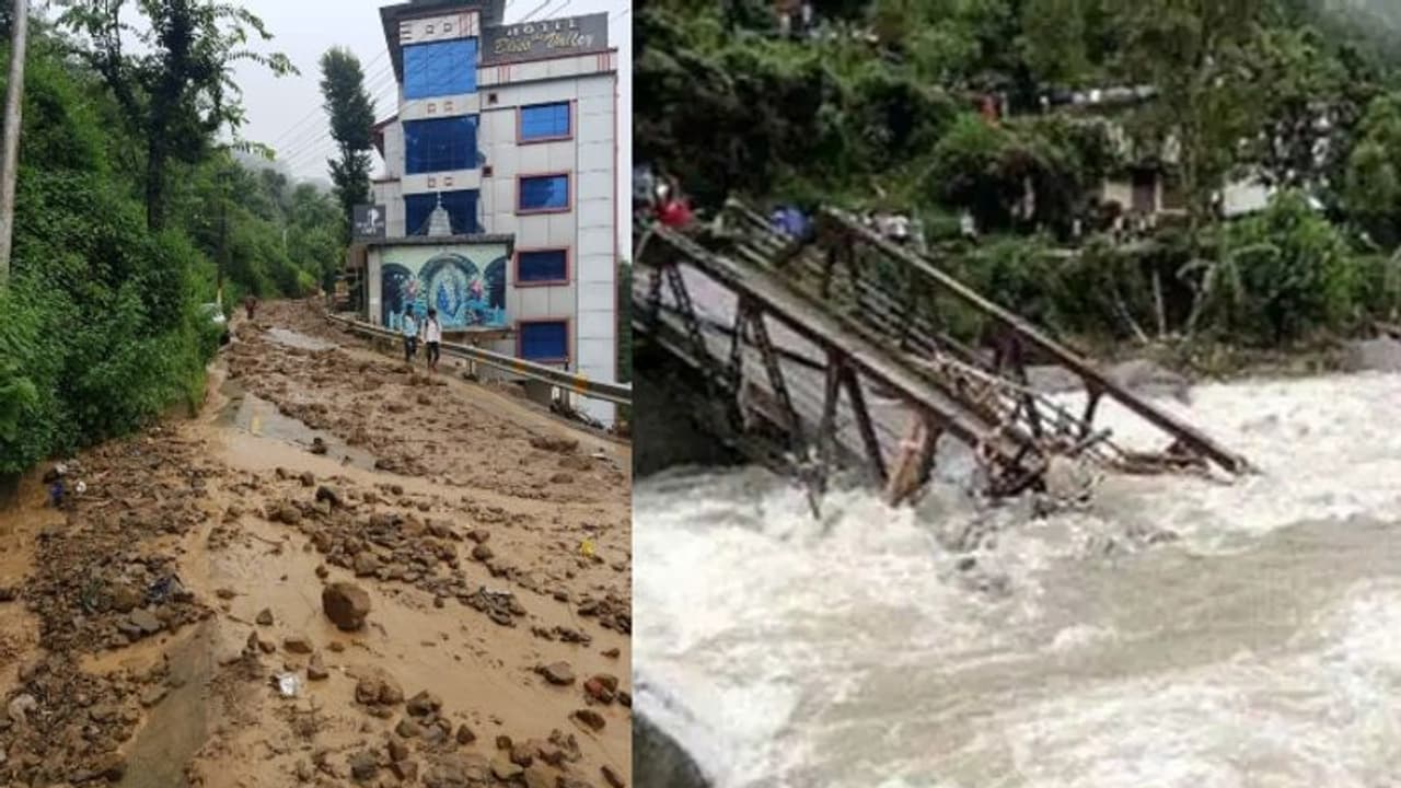 ഉത്തരേന്ത്യയിൽ കനത്ത മഴ; ഉത്തരാഖണ്ഡിലും ഹിമാചലിലും മേഘ വിസ്ഫോടനം, മണ്ണിടിച്ചിലിൽ 3 പേരെ കാണാതായി