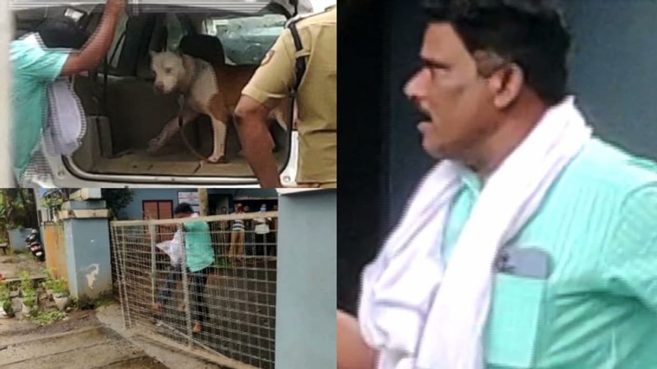 വാഹനാപകട കേസിൽ വിളിപ്പിച്ചു; നായയുമായി പൊലീസ് സ്റ്റേഷനിലെത്തി മധ്യവയസ്കന്റെ പരാക്രമം