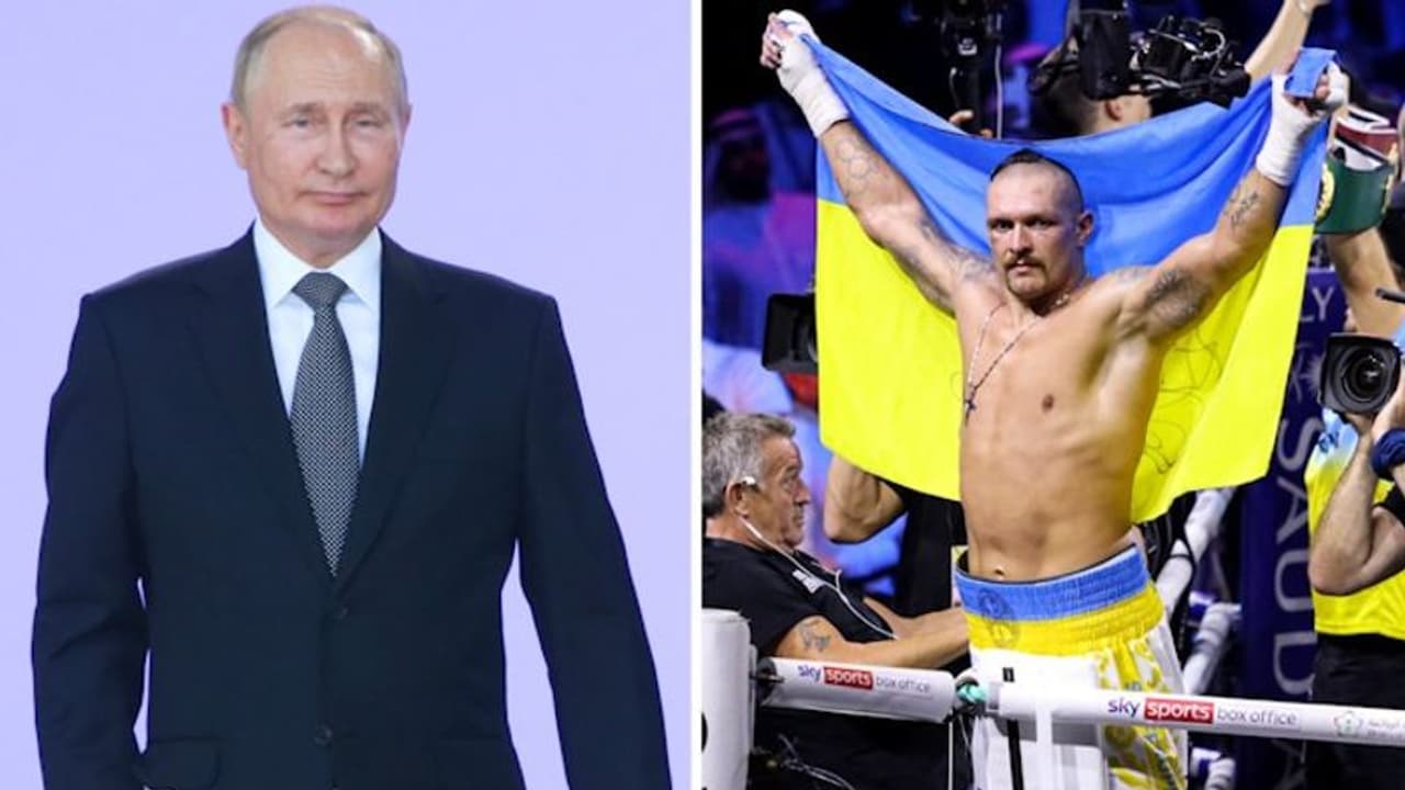 Ukrainian boxing hero Oleksandr Usyk slams 'weak' Vladimir Putin after win over Anthony Joshua
