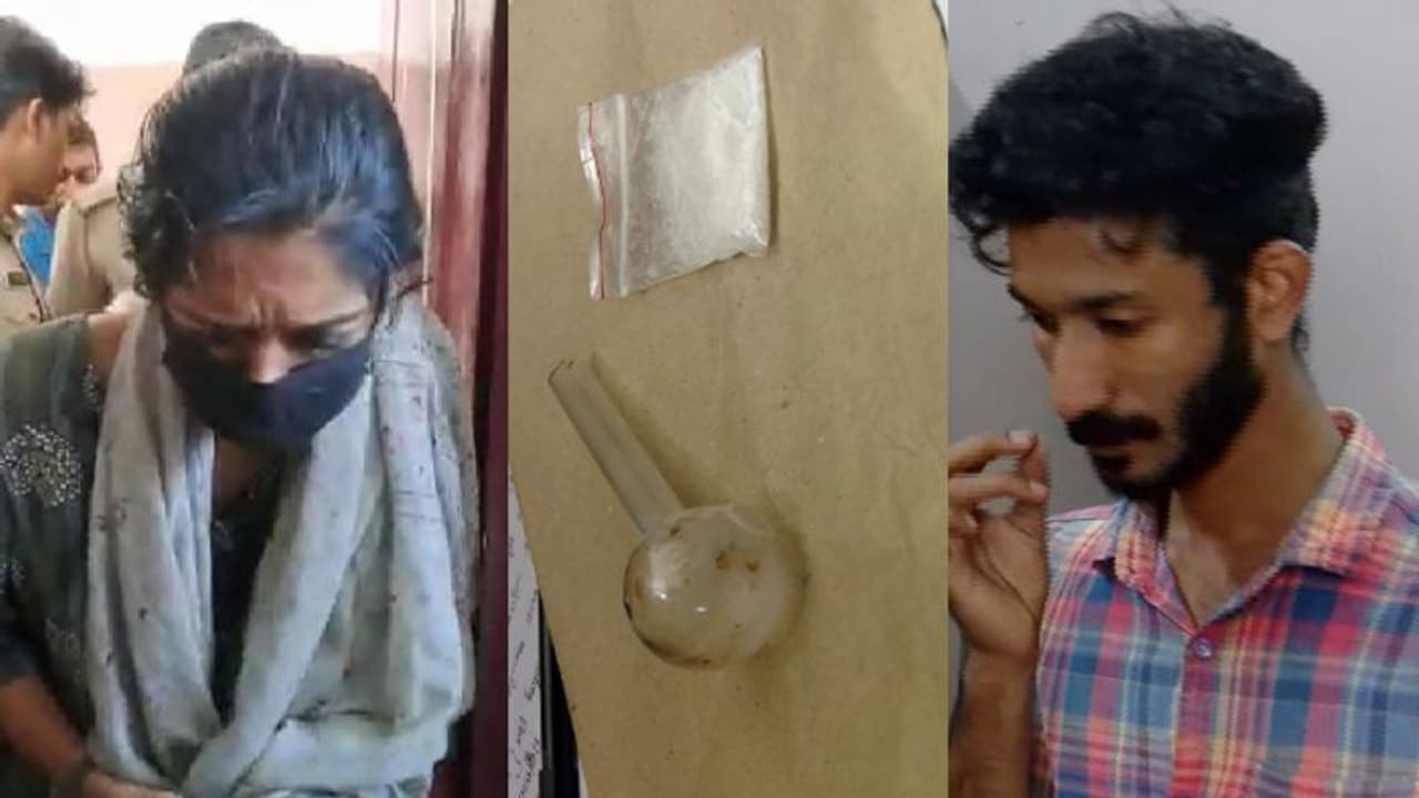 ലോഡ്ജില്‍ നിന്നും എംഡിഎംഎയുമായി യുവാവും യുവതിയും പിടിയിൽ; സ്റ്റേഷനില്‍ അലറിക്കരഞ്ഞ് യുവതി