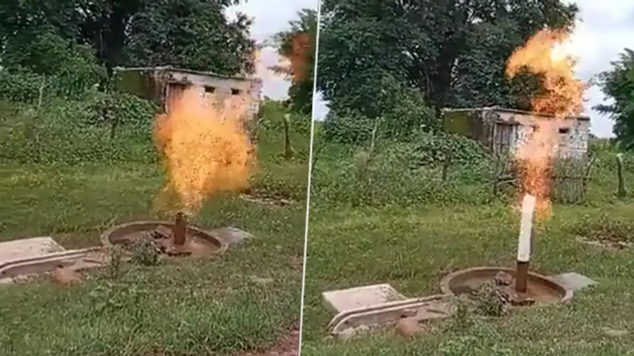 Viral video: Handpump in MP’s Chhatarpur discharges water and fire simultaneously
