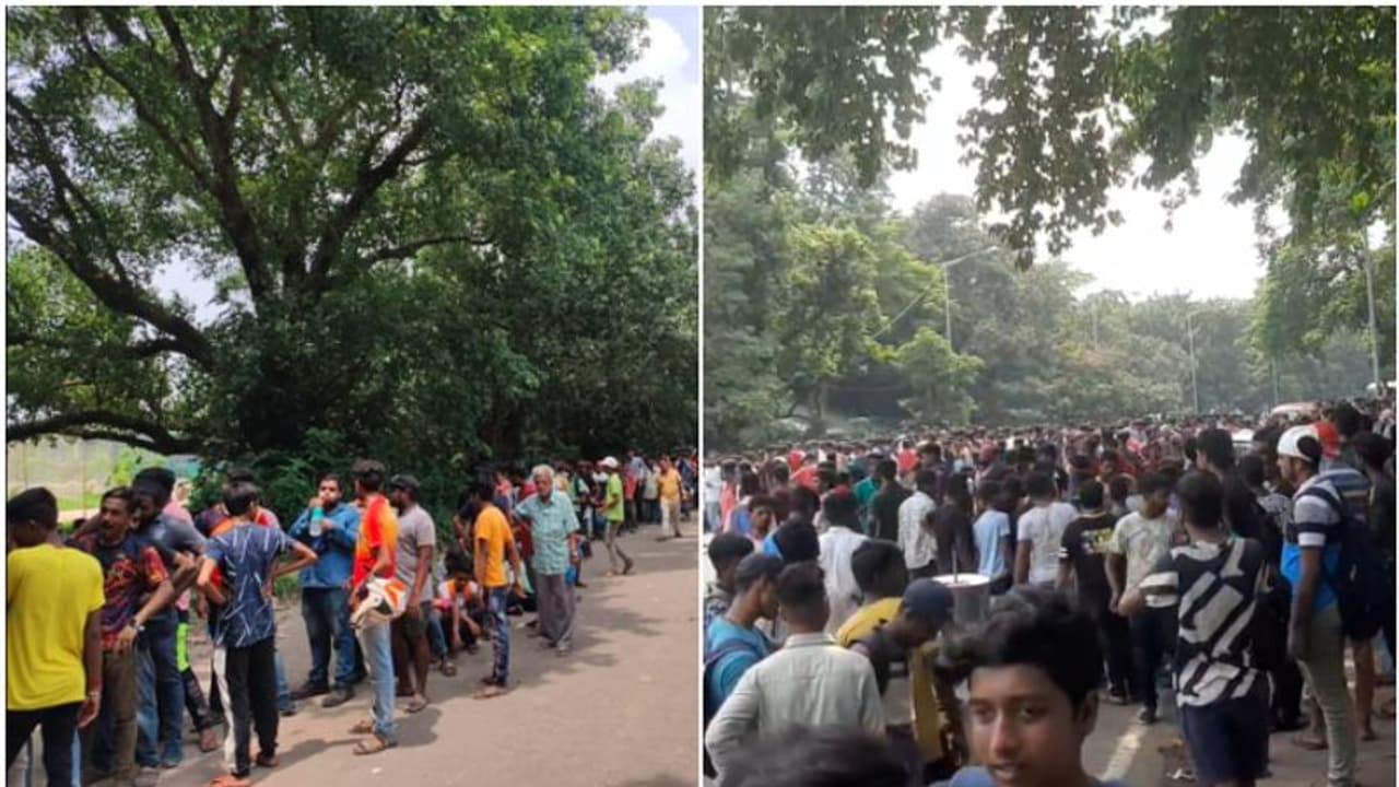 আড়াই বছর পর ইস্ট মোহন ডার্বি জ্বরে কাবু কলকাতা, টিকিট নিয়ে তুমুল বিশৃঙ্খলা 