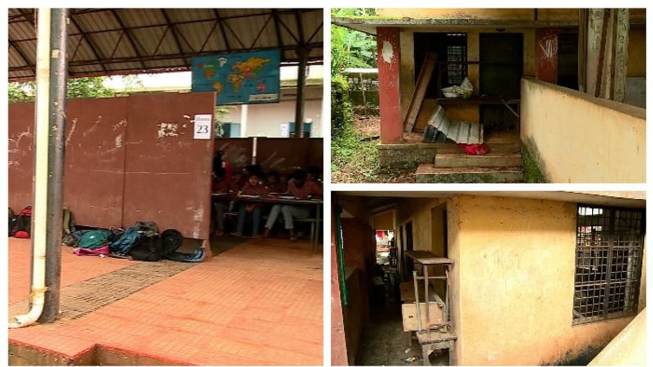 സുരക്ഷയില്ലാത്ത ക്ലാസ് മുറി; ചേളാരി സ്കൂളില് ക്ലാസ് മുറികളുടെ എണ്ണം കുറച്ചു, 18 അധ്യാപകരെ സ്ഥലം മാറ്റി സുരക്ഷയില്ലാത്ത ക്ലാസ് മുറി; ചേളാരി സ്കൂളില് ക്ലാസ് മുറികളുടെ എണ്ണം കുറച്ചു, 18 അധ്യാപകരെ സ്ഥലം മാറ്റി