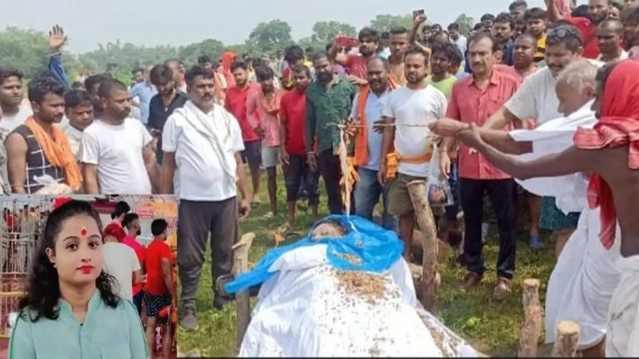 कड़ी सुरक्षा में निकली गई दुमका की बेटी अंकिता की अंतिम यात्रा, दादा ने दी मुखाग्नि...शमशान में तैनात थी पुलिस कड़ी सुरक्षा में निकली गई दुमका की बेटी अंकिता की अंतिम यात्रा, दादा ने दी मुखाग्नि...शमशान में तैनात थी पुलिस