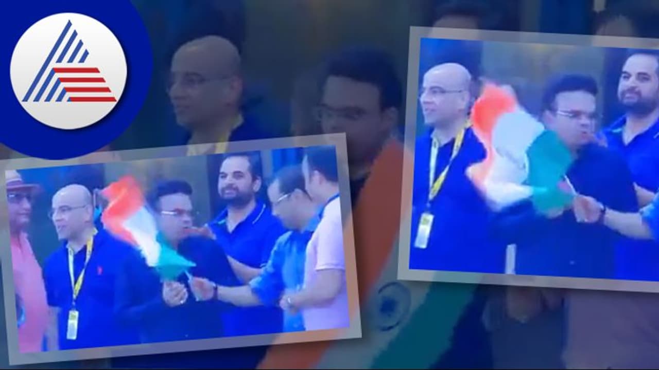 జాతీయ జెండాను ముట్టుకోని కేంద్ర హోంమంత్రి కొడుకు.. ఇదేనా మీ దేశభక్తి అంటూ విమర్శలు