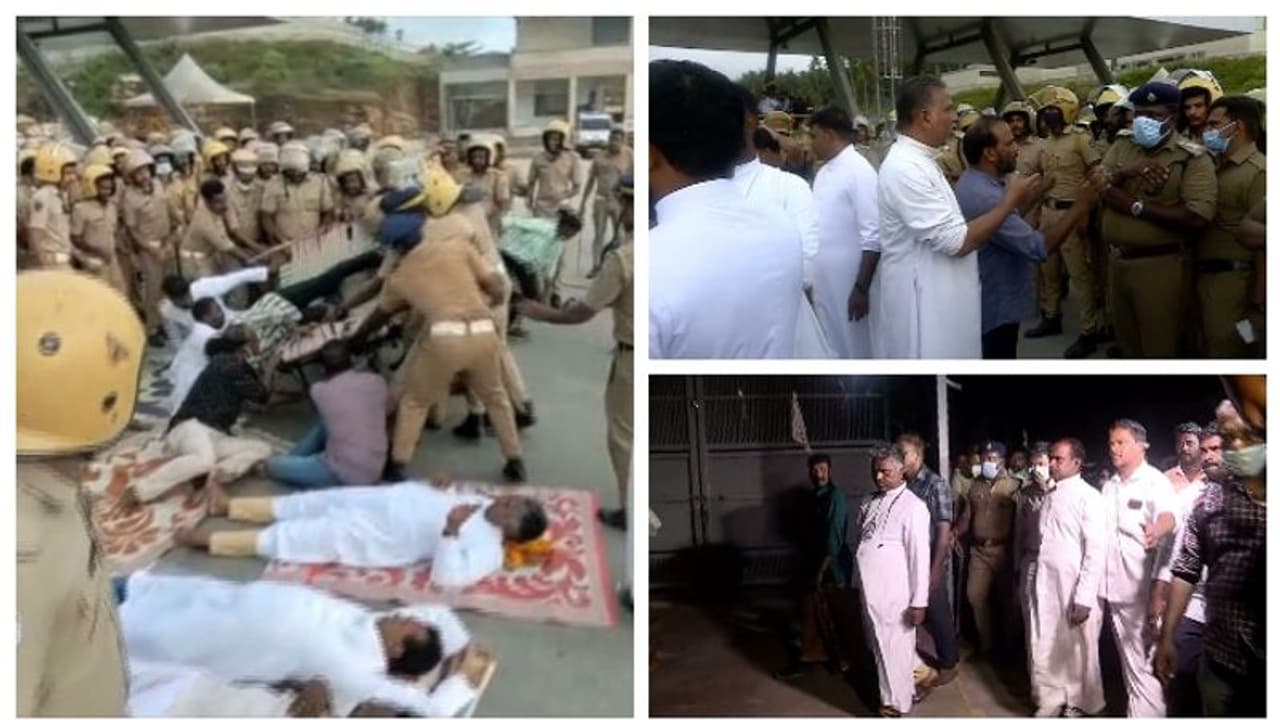 പ്രതിഷേധക്കാര്ക്കുള്ള ഭക്ഷണം പൊലീസ് തിരിച്ചയച്ചെന്ന് പരാതി; വിഴിഞ്ഞം തുറമുഖത്തെ നിരാഹാര സമരം അവസാനിപ്പിച്ചു പ്രതിഷേധക്കാര്ക്കുള്ള ഭക്ഷണം പൊലീസ് തിരിച്ചയച്ചെന്ന് പരാതി; വിഴിഞ്ഞം തുറമുഖത്തെ നിരാഹാര സമരം അവസാനിപ്പിച്ചു