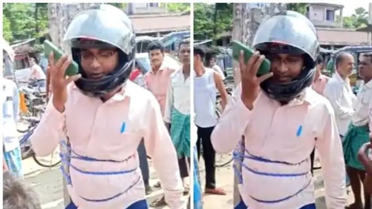 பீகாரில் கம்பத்தில் அதிகாரியை கட்டி வைத்த விவசாயிகள்: வைரல் வீடியோ!!